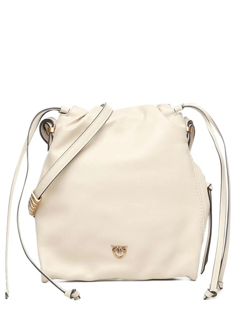 PINKO drawstring logo shoulder bag - Neutrals - zdjęcie produktu nr 1