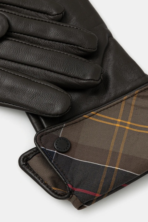 Barbour rękawiczki damskie kolor brązowy LGL0005 - zdjęcie produktu nr 2