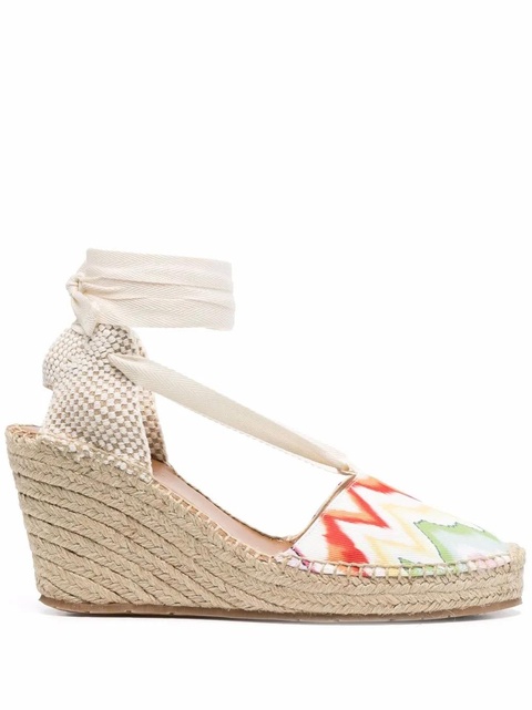 Missoni zigzag-print wedge espadrilles - Neutrals - zdjęcie produktu nr 1