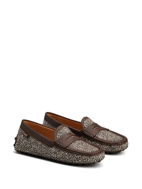 Tod's tweed loafers - Brown - zdjęcie produktu nr 2
