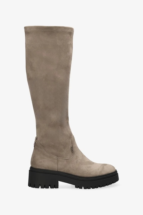 Mexx kozaki PHAEDRE KETO damskie kolor beżowy na płaskim obcasie MI001803753W-01 - zdjęcie produktu nr 1