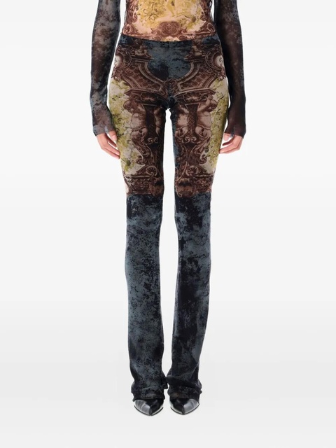 Jean Paul Gaultier mesh trousers - Brown - zdjęcie produktu nr 1