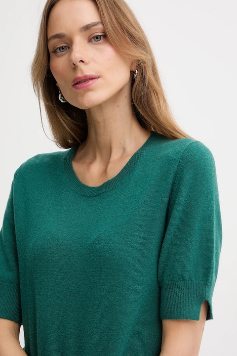 United Colors of Benetton sweter damski kolor zielony lekki 1002D10D2 - zdjęcie produktu nr 2