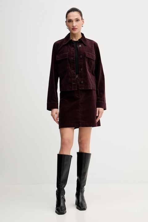 Marc O'Polo spódnica kolor brązowy mini prosta 511096820113 - zdjęcie produktu nr 2