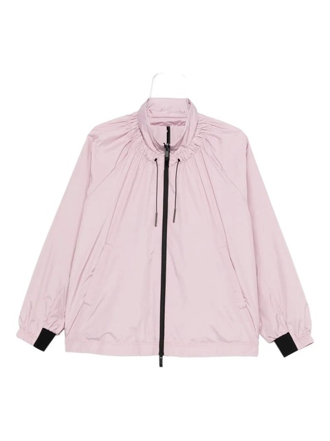 Moncler drawstring-neck puff-sleeve jacket - Pink - zdjęcie produktu nr 1