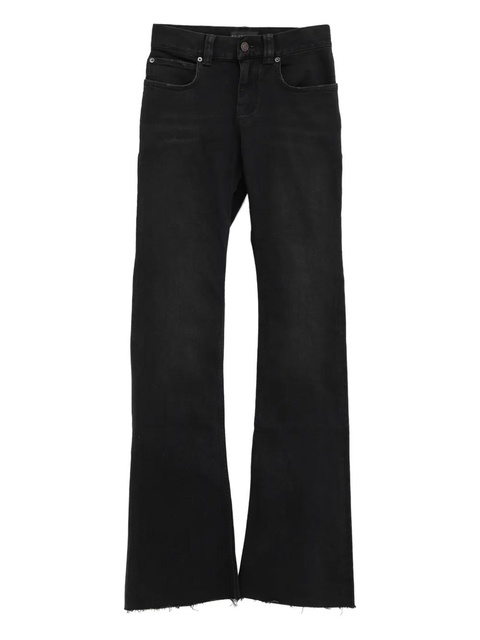 Balenciaga frayed-hem jeans - Black - zdjęcie produktu nr 1