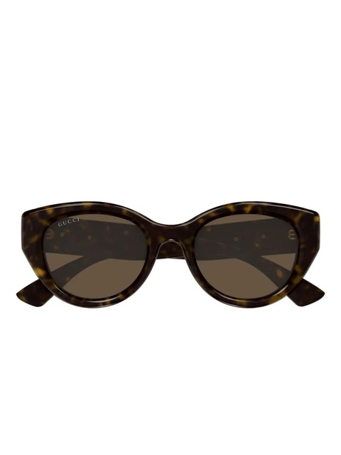 Gucci Eyewear rounded sunglasses - Brown - zdjęcie produktu nr 2