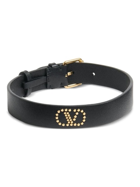 Valentino Garavani VLogo Signature leather choker - Black - zdjęcie produktu nr 1