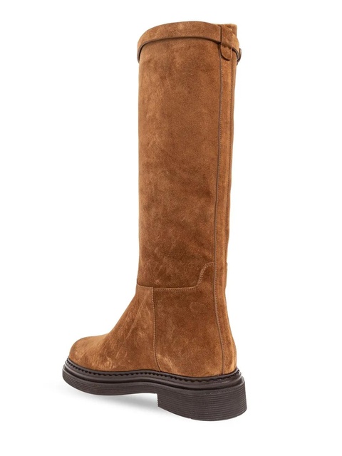 Dolce & Gabbana DG-logo suede boots - Brown - zdjęcie produktu nr 1