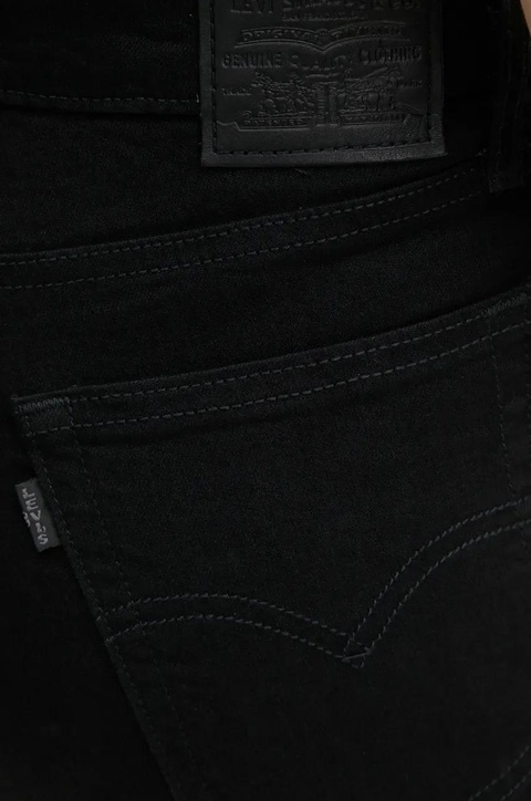 Levi's jeansy 724 HIGH RISE STRAIGHT damskie kolor czarny 18883 - zdjęcie produktu nr 2