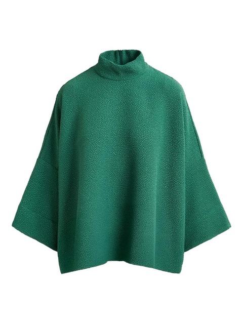 Essentiel Antwerp high-neck blouse - Green - zdjęcie produktu nr 1