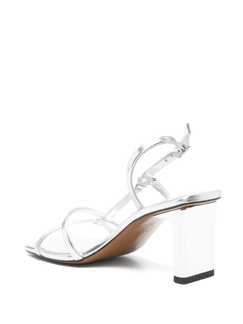 Maje 80mm metallic strappy sandals - Silver - zdjęcie produktu nr 2