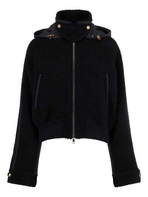 Moncler JUVIGNY hooded bomber jacket - Blue - zdjęcie produktu nr 2