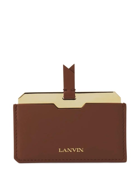 Lanvin leather stitched cardholder - Brown - zdjęcie produktu nr 1