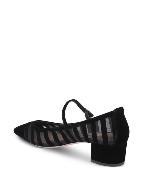 Aquazzura striped block-heel pumps - Black - zdjęcie produktu nr 2