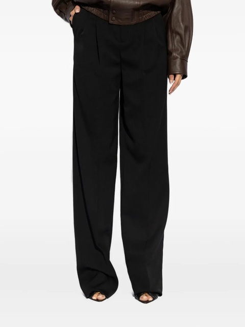 Saint Laurent pleated-front wool trousers - Black - zdjęcie produktu nr 2
