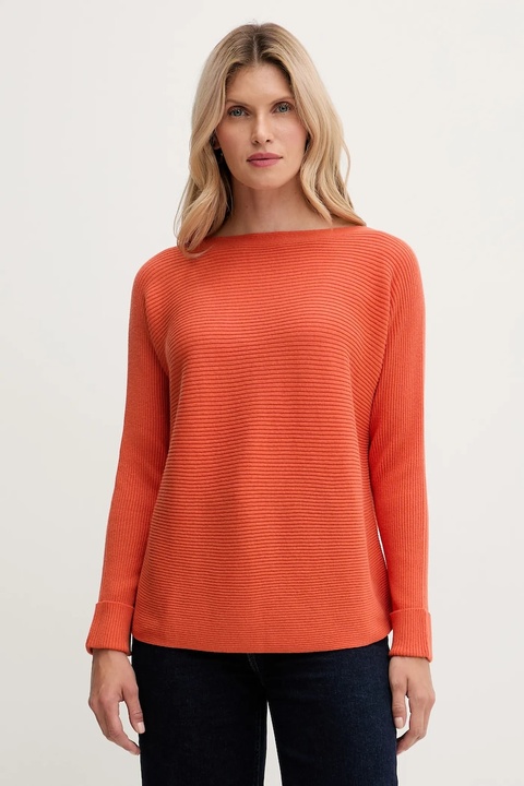 United Colors of Benetton sweter z dodatkiem wełny damski kolor pomarańczowy 1Y6SD10CH - zdjęcie produktu nr 1