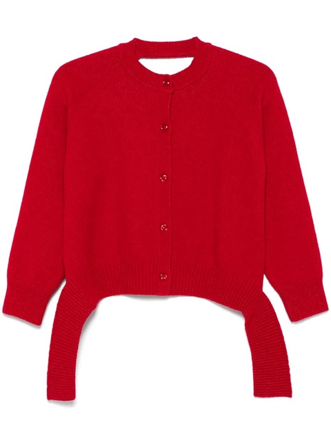 Simone Rocha open-back cardigan - Red - zdjęcie produktu nr 1