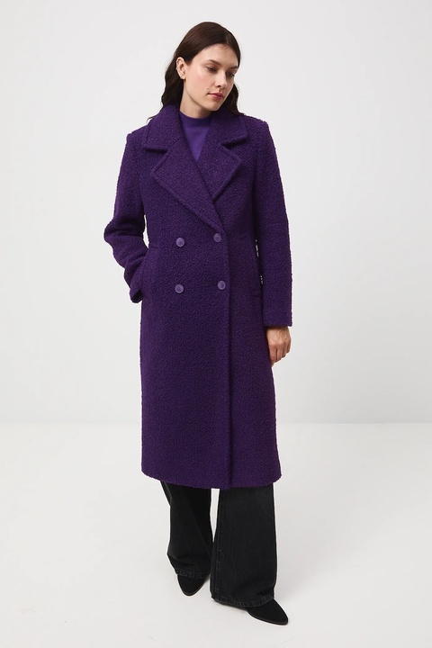 Medicine płaszcz damski kolor fioletowy - zdjęcie produktu nr 2