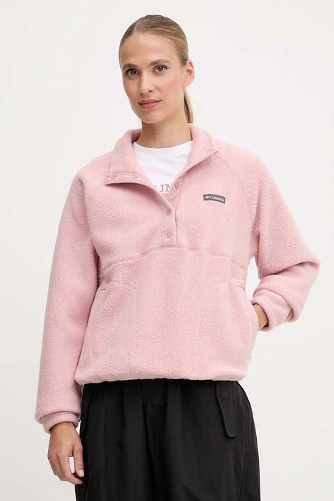 Columbia bluza polarowa Jasper damska kolor różowy gładka 2142381 - zdjęcie produktu nr 1