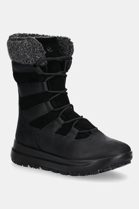 Ecco śniegowce skórzane Solice Mid Wp 200G Pl kolor czarny 420213-51052 - zdjęcie produktu nr 1