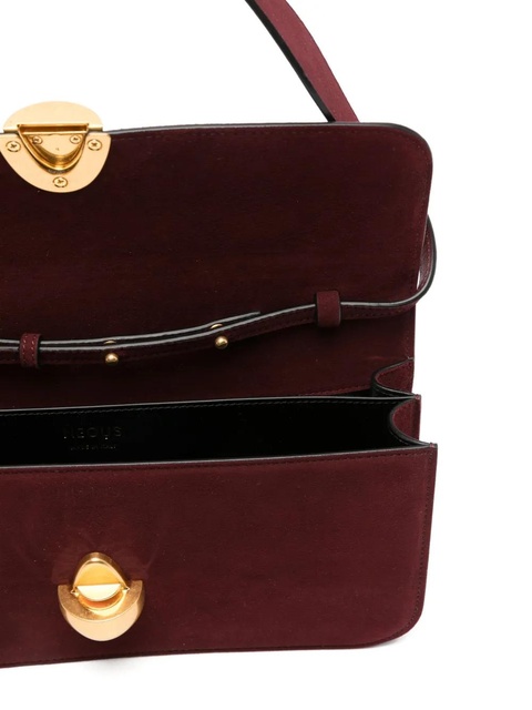 NEOUS clasp-fastening suede shoulder bag - Red - zdjęcie produktu nr 2