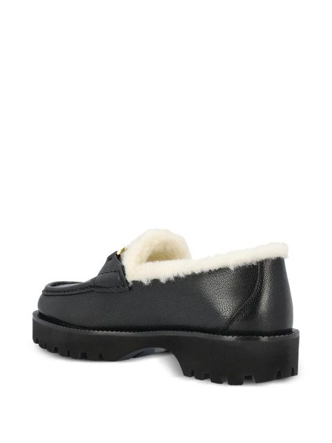 Valentino Garavani logo leather loafers - Black - zdjęcie produktu nr 2