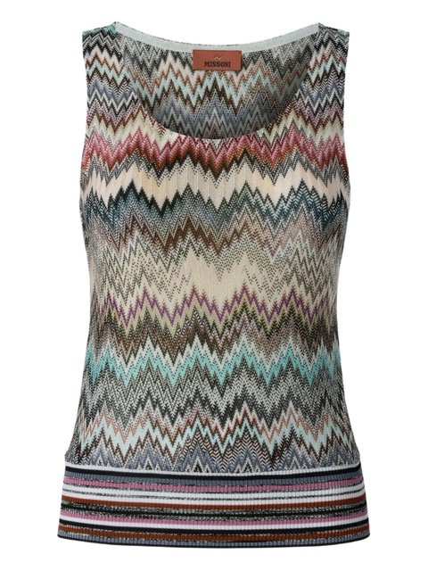 Missoni zigzag-pattern sleeveless top - Grey - zdjęcie produktu nr 1