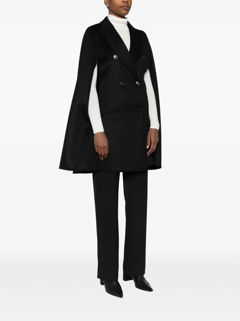 Max Mara double-breasted poncho - Black - zdjęcie produktu nr 2