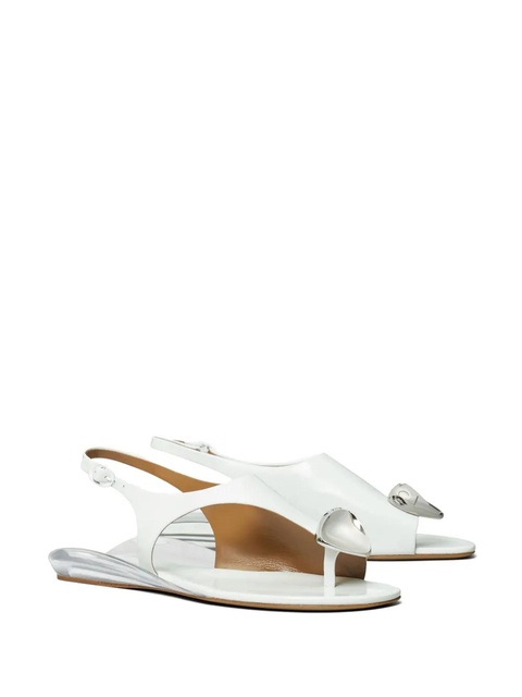Tory Burch Patos leather sandals - White - zdjęcie produktu nr 2