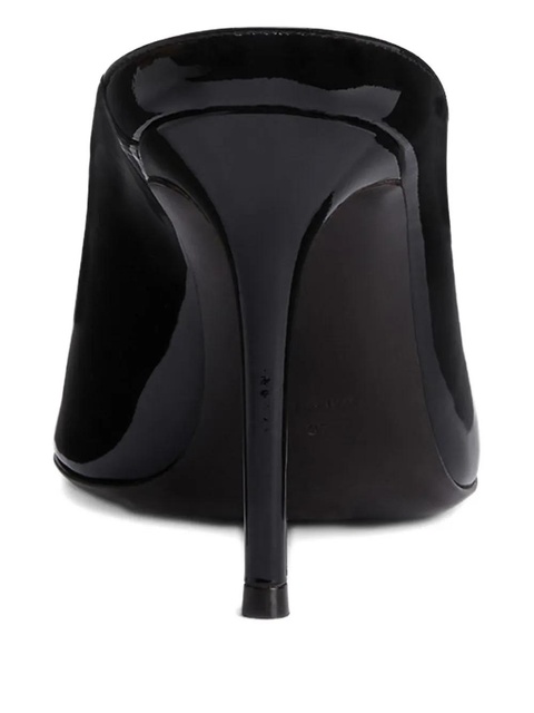 Giuseppe Zanotti 90mm Intriigo pointed-toe patent leather sandals - Black - zdjęcie produktu nr 2