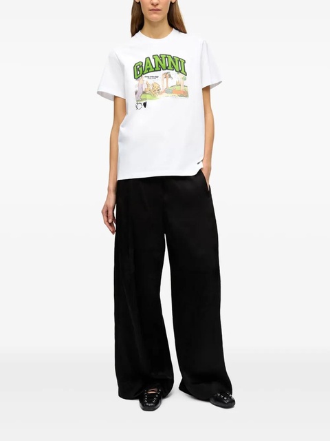 GANNI printed T-shirt - White - zdjęcie produktu nr 2