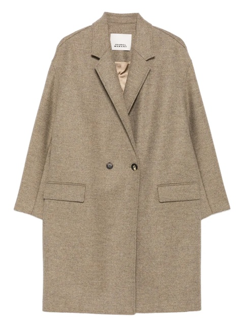 ISABEL MARANT double-breasted wool coat - Brown - zdjęcie produktu nr 1