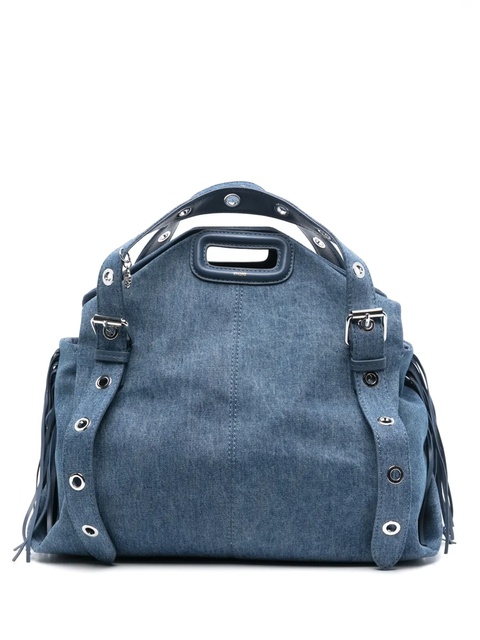 Maje denim shoulder bag - Blue - zdjęcie produktu nr 1