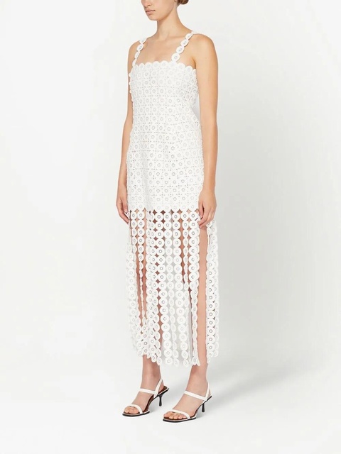 Simkhai fringe-detail sleeveless dress - White - zdjęcie produktu nr 2