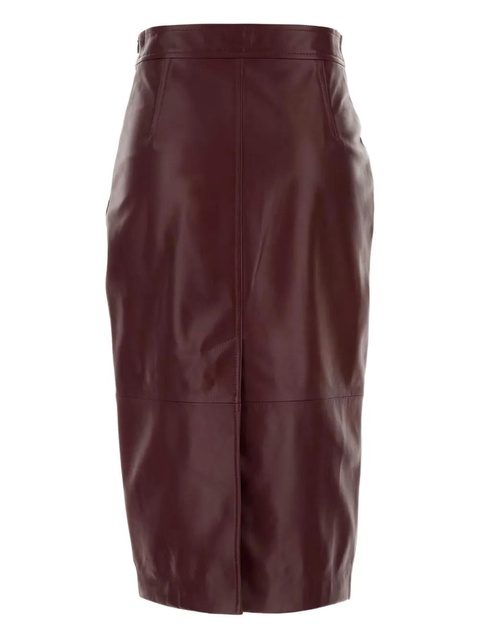 Max Mara leather panel midi skirt - Red - zdjęcie produktu nr 1
