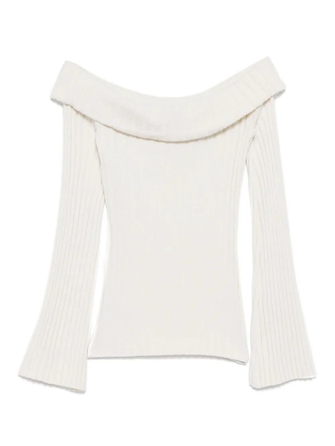 Reformation Lana knitted top - White - zdjęcie produktu nr 2