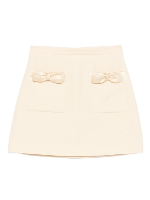 Valentino Garavani bow-pocket mini skirt - Neutrals - zdjęcie produktu nr 1
