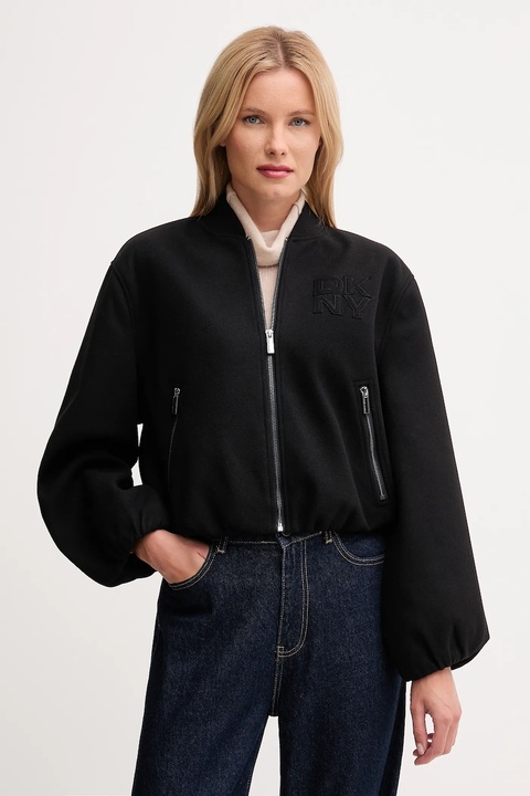 Dkny kurtka bomber kolor czarny przejściowa DJ5J6178 - zdjęcie produktu nr 1