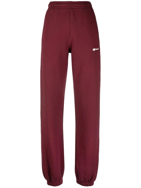 Off-White logo-detail sweatpants - Red - zdjęcie produktu nr 1