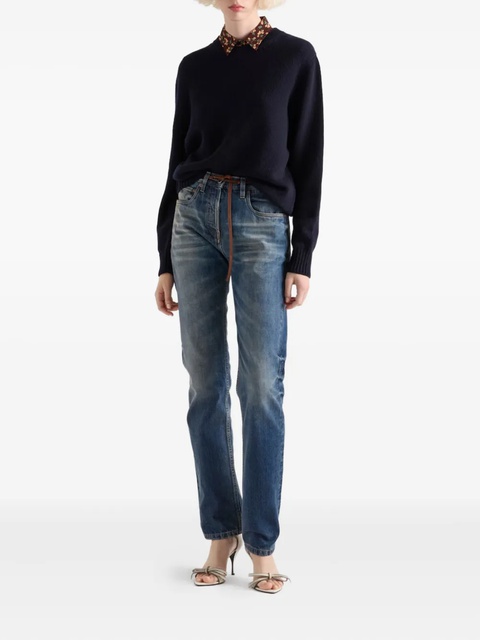 Prada crew-neck jumper - Blue - zdjęcie produktu nr 1