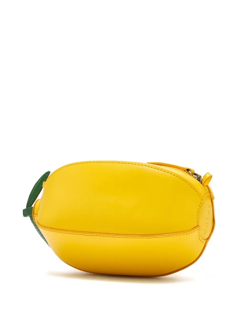 STAUD Limona lemon-shaped leather crossbody bag - Yellow - zdjęcie produktu nr 2