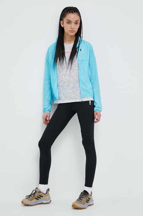adidas TERREX legginsy sportowe Multi damskie kolor czarny gładkie HM4008 - zdjęcie produktu nr 1