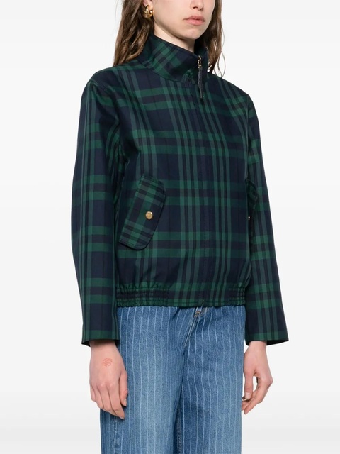 SANDRO tartan-check jacket - Green - zdjęcie produktu nr 2