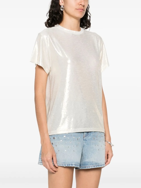 Maje lamé-effect T-shirt - Gold - zdjęcie produktu nr 2
