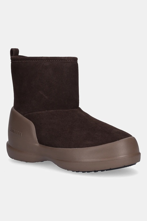 Moon Boot śniegowce zamszowe MB MEZZALUNA MID BOOT kolor brązowy 80D2500060 M010 - zdjęcie produktu nr 1