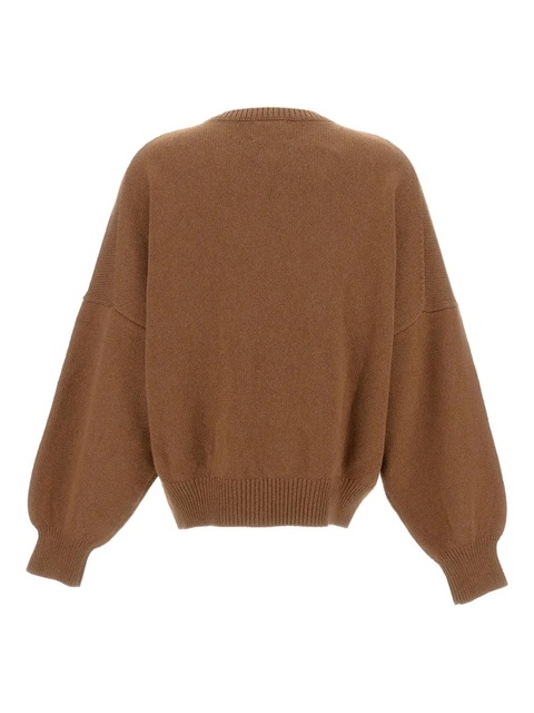 KHAITE crew-neck long-sleeve sweater - Brown - zdjęcie produktu nr 2