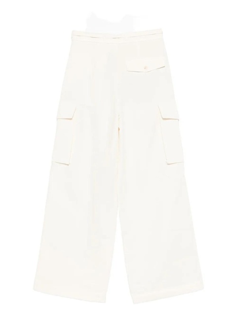 Róhe drawstring-waist cargo trousers - White - zdjęcie produktu nr 1