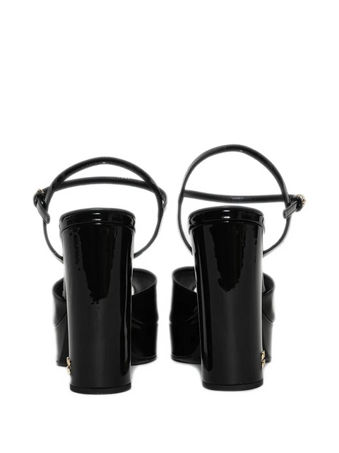 Miu Miu 135mm platform peep-toe sandals - Black - zdjęcie produktu nr 2