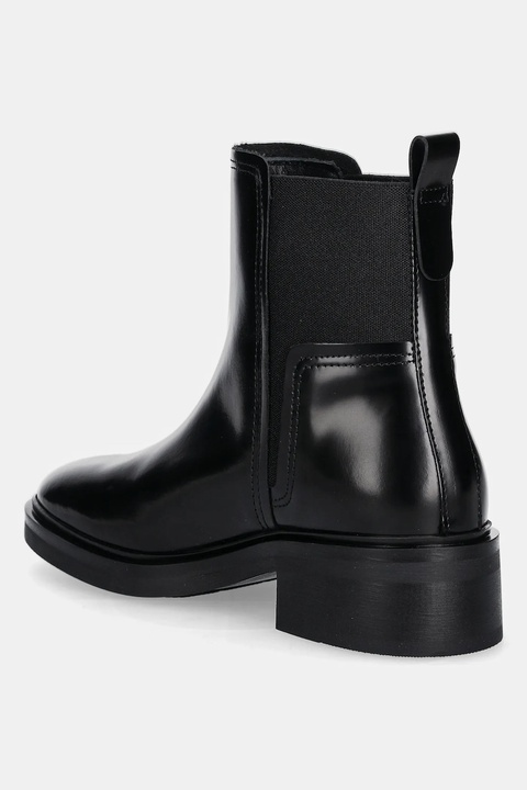Tommy Hilfiger sztyblety skórzane MINIMAL ABRASIVATO CHELSEA damskie kolor czarny na słupku FW0FW08764 - zdjęcie produktu nr 2